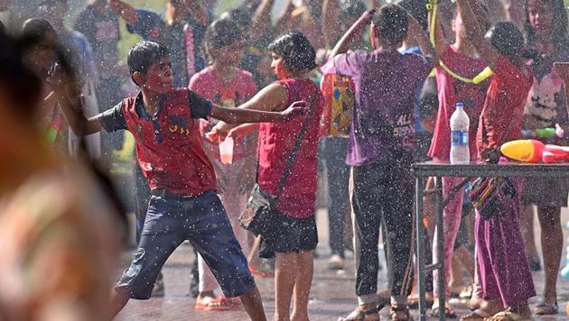 It’s time to set the standard for fun, says this boy. (Pratik Chorge/HT Photo) 
