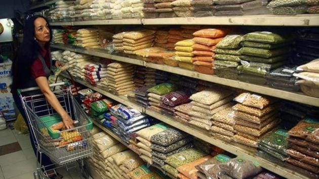 A woman shopping at a mall(HT photo)