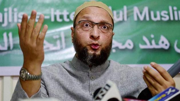 All India Majlis-e-Ittehad-ul Muslimeen chief Asaduddin Owaisi.(HT file)