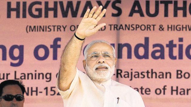 Narendra Modi’s BJP has won the Uttar Pradesh assembly elections with a thumping majority. (Gurpreet Singh/HT Photo) Narendra Modi’s BJP has won the Uttar Pradesh assembly elections with a thumping majority. (Gurpreet Singh/HT Photo)