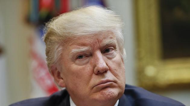 President Donald Trump listens during a meeting on healthcare in the Roosevelt Room of the White House in Washington on Monday. (AP) President Donald Trump listens during a meeting on healthcare in the Roosevelt Room of the White House in Washington on Monday. (AP)