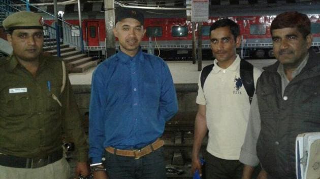 Animesh Jha was arrested at from Patna Railway Station on Tuesday. Animesh Jha was arrested at from Patna Railway Station on Tuesday.