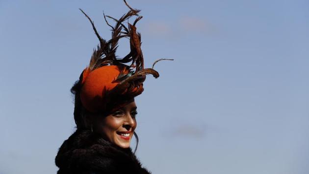 Charlotte Hamilton poses at Cheltenham racecourse on Ladies Day of the festival . (Stefan Wermuth / REUTERS) Charlotte Hamilton poses at Cheltenham racecourse on Ladies Day of the festival . (Stefan Wermuth / REUTERS)