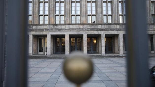The German federal ministry of finance is pictured in Berlin, Germany on March 15.(AP Photo)