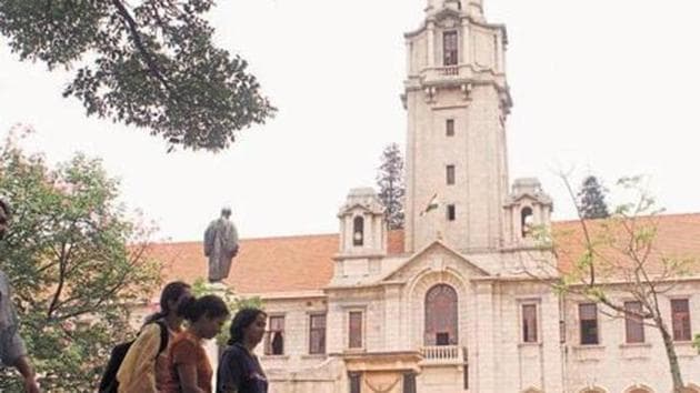 Eight established and 17 new entrants made it to the top 100 of Times Higher Education’s Asia University Rankings with Bengaluru’s Indian Institute of Science (IISc) at 27.(Hemant Mishra/HT Photo)