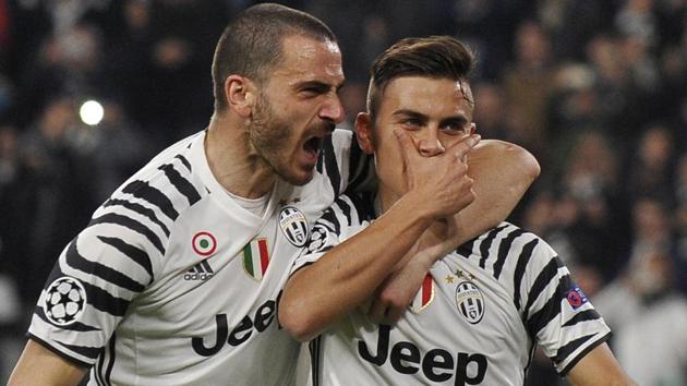 Juventus' Paulo Dybala celebrates scoring their first goal against FC Porto in the UEFA Champions League clash. (REUTERS) Juventus' Paulo Dybala celebrates scoring their first goal against FC Porto in the UEFA Champions League clash. (REUTERS)