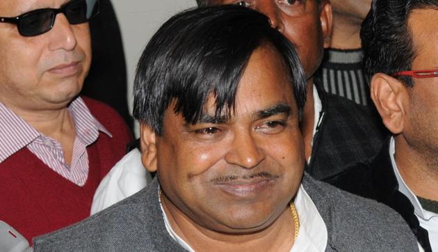 File photo of former UP minister Gayatri Prajapati who was arrested in Lucknow on Wednesday on charges of gang rape (HT Photo) File photo of former UP minister Gayatri Prajapati who was arrested in Lucknow on Wednesday on charges of gang rape (HT Photo)