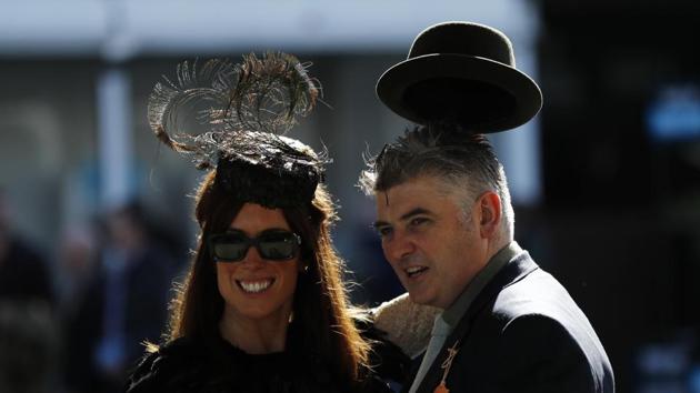Racegoers arrive ahead of Ladies Day. Large amounts of money are gambled during Cheltenham Festival week, with hundreds of millions of pounds being bet over the week. (Stefan Wermuth / REUTERS) Racegoers arrive ahead of Ladies Day. Large amounts of money are gambled during Cheltenham Festival week, with hundreds of millions of pounds being bet over the week. (Stefan Wermuth / REUTERS)