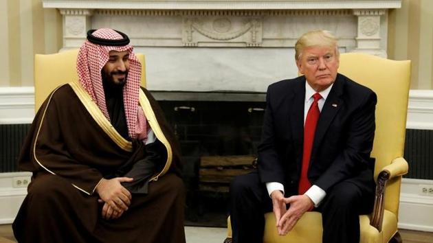 US President Donald Trump meets with Saudi Deputy Crown Prince and Minister of Defense Mohammed bin Salman in the Oval Office of the White House in Washington. US President Donald Trump meets with Saudi Deputy Crown Prince and Minister of Defense Mohammed bin Salman in the Oval Office of the White House in Washington.