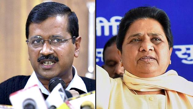 Both Arvind Kejriwal and Mayawati have alleged EVMs were rigged in the assembly elections.(Agencies)