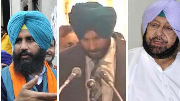 Simarjeet Singh Bains, Navjot Singh Sidhu and Capt Amarinder Singh. (HT Photo) Simarjeet Singh Bains, Navjot Singh Sidhu and Capt Amarinder Singh. (HT Photo)