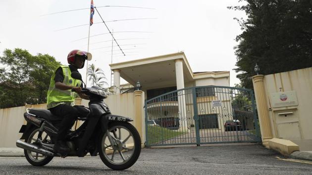 A police patrols outside North Korean embassy in Kuala Lumpur, Malaysia, Thursday, March 16, 2017. A senior Malaysian police official said Thursday that the family of Kim Jong Nam, who was killed last month, has given consent to Malaysia to decide what to do with his body. (AP Photo) A police patrols outside North Korean embassy in Kuala Lumpur, Malaysia, Thursday, March 16, 2017. A senior Malaysian police official said Thursday that the family of Kim Jong Nam, who was killed last month, has given consent to Malaysia to decide what to do with his body. (AP Photo)