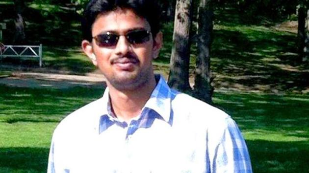 Srinivas Kuchibhotla, 32, was killed when 51-year-old US Navy veteran Adam Purinton opened fire at him and his friend Alok Madasani at a bar in Olathe on February 22. (Facebook Photo) Srinivas Kuchibhotla, 32, was killed when 51-year-old US Navy veteran Adam Purinton opened fire at him and his friend Alok Madasani at a bar in Olathe on February 22. (Facebook Photo)