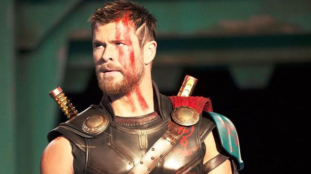 Chris Hemsworth in a still from Thor Ragnarok. Chris Hemsworth in a still from Thor Ragnarok.