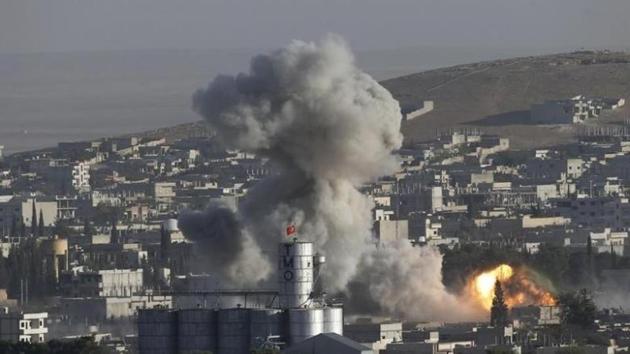 At least 42 people were killed and dozens more wounded on Thursday in air strikes on a village mosque in northern Syria, the Syrian Observatory for Human Rights said. (Reuters File Photo) At least 42 people were killed and dozens more wounded on Thursday in air strikes on a village mosque in northern Syria, the Syrian Observatory for Human Rights said. (Reuters File Photo)