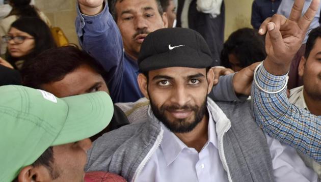 Karambeer Singh at the district court on Friday. (Sanjeev Verma/HT Photo) Karambeer Singh at the district court on Friday. (Sanjeev Verma/HT Photo)