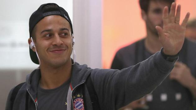 Former FC Barcelona player Thiago Alcantara is an integral part of the Bayern Munich team and played a stellar role in the German club’s 10-2 aggregate thrashing of Arsenal FC in the Champions League (Getty Images) Former FC Barcelona player Thiago Alcantara is an integral part of the Bayern Munich team and played a stellar role in the German club’s 10-2 aggregate thrashing of Arsenal FC in the Champions League (Getty Images)