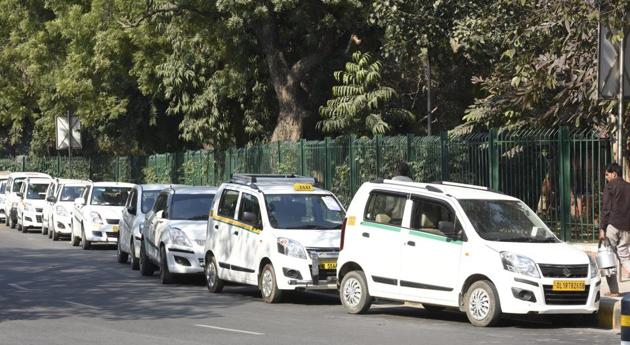 ccording to figures from the transport department, the number of cabs, especially those under aggregators like Ola and Uber, has increased by around 20,000 in the past 3-4 months. (Sonu Mehta/HT FILE) ccording to figures from the transport department, the number of cabs, especially those under aggregators like Ola and Uber, has increased by around 20,000 in the past 3-4 months. (Sonu Mehta/HT FILE)