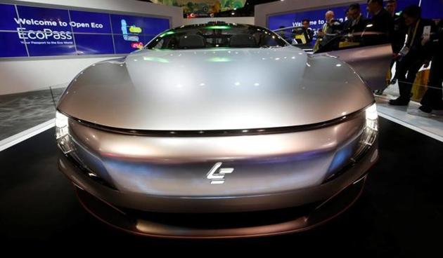 LeSee Pro electric concept vehicle by LeEco is displayed during the 2017 CES in Las Vegas, Nevada, in January. (Reuters file photo) LeSee Pro electric concept vehicle by LeEco is displayed during the 2017 CES in Las Vegas, Nevada, in January. (Reuters file photo)