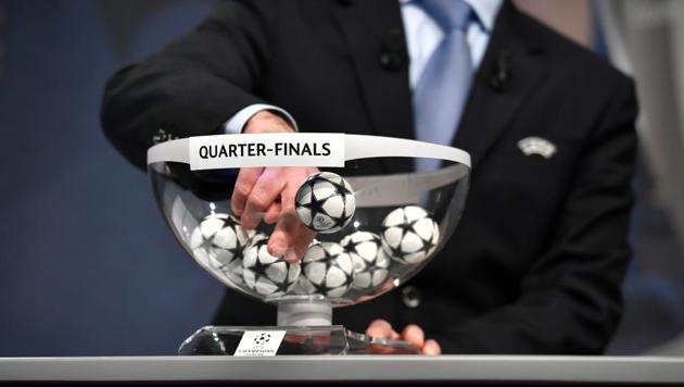 The eight remaining teams in the UEFA Champions League found out their opponents for the quarterfinal stage in Friday’s draw.(AFP)