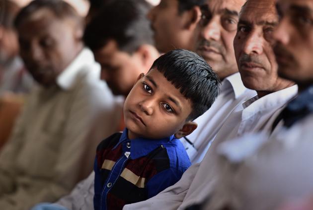 Family members of those convicted in the 2012 Maruti plant violence case at the district court in Gurgaon on Friday. (Sanjeev Verma/HT Photo) Family members of those convicted in the 2012 Maruti plant violence case at the district court in Gurgaon on Friday. (Sanjeev Verma/HT Photo)