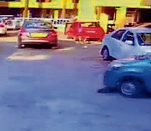 The man, identified as Atul Gangurde, 57, ran over the puppy with his four-wheeler on Thursday around 7.15 am at Unnathi Garden .(Screengrab)