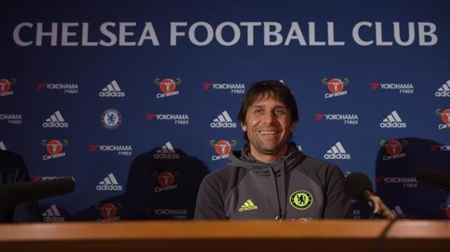 Antonio Conte’s Chelsea are ten points clear at the top of the Premier League standings, but are yet to face four other teams from the top seven. (REUTERS) Antonio Conte’s Chelsea are ten points clear at the top of the Premier League standings, but are yet to face four other teams from the top seven. (REUTERS)