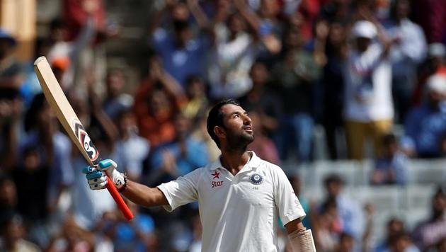 Cheteshwar Pujara was unbeaten on 130 as India finished Day 3 of the 3rd Test against Australia at a total of 360/6.(REUTERS)