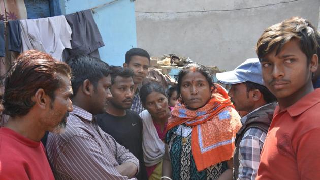 Locals in the area had taken the woman to hospital after the man attacked her with a blade.(Sakib Ali/HT Photo)