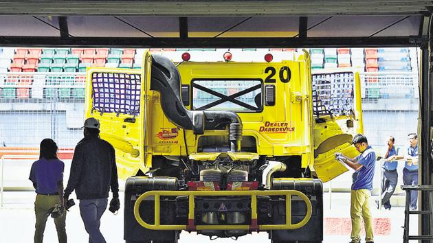 The championship, which will feature a range of Tata Prima trucks, is divided into three categories — Pro Class, Super Class and Champion Class. (Virendra Singh Gosain/HT Photo) The championship, which will feature a range of Tata Prima trucks, is divided into three categories — Pro Class, Super Class and Champion Class. (Virendra Singh Gosain/HT Photo)