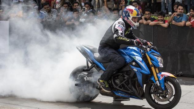 Gibieza is all about the need for speed and style. (Satish Bate/HT Photo) 
