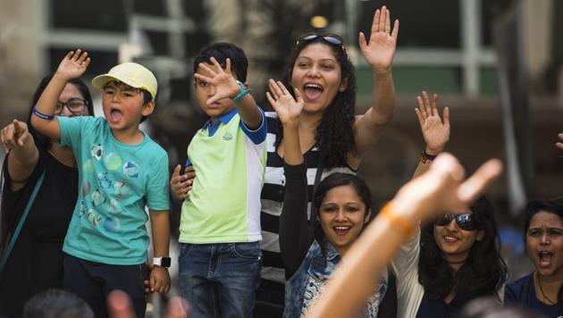 All in all, a happy day for those who came for a show like no other. (Satish Bate/HT Photo) 