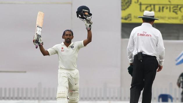 Wriddhiman Saha notched up his third Test century and first against Australia as they piled on the runs in the Ranchi Test.(BCCI)