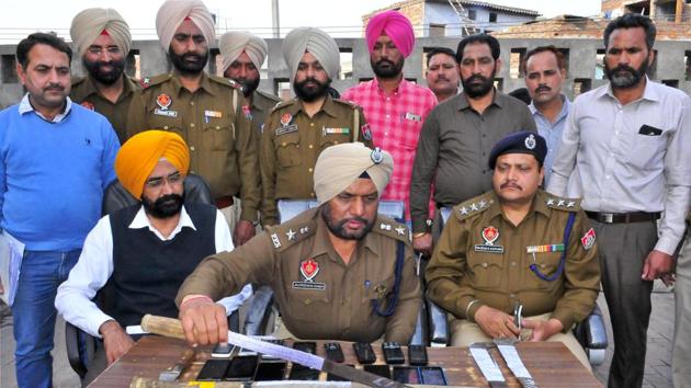 “Success came our way during patrolling when we managed to arrest four snatchers and recover 16 mobile phones,” said Jagmohan Singh , deputy commissioner of police.(Sameer Sehgal/HT)