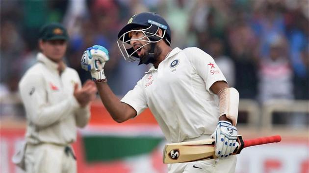 Cheteshwar Pujara became only the third Indian player after VVS Laxman and Sachin Tendulkar to smash two double centuries versus Australia.(PTI)