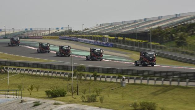 This season Tata has unveiled the most powerful truck in the country, containing 1040 British Horsepower (BHP), on the tracks. (Virendra Singh Gosain/HT PHOTO)
