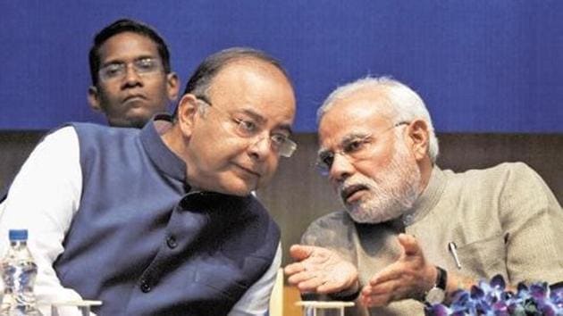 Prime Minister Narendra Modi and finance minister Arun Jaitley(HT photo)
