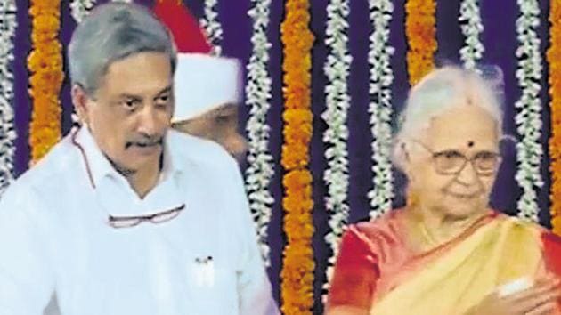 Goa governor Mridula Sinha with chief minister Manohar Parrikar. The swift manner in which the BJP formed the government in Goa and Manipur, both states where it came behind the Congress, could have only happened with advanced planning and crucial help from not just other political parties but also the Governor. (ANI) Goa governor Mridula Sinha with chief minister Manohar Parrikar. The swift manner in which the BJP formed the government in Goa and Manipur, both states where it came behind the Congress, could have only happened with advanced planning and crucial help from not just other political parties but also the Governor. (ANI)