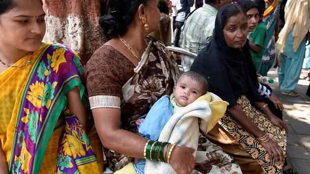 A 3-month-old girl was refused admission at Sion hospital. (Kunal Patil/HT Photo) 