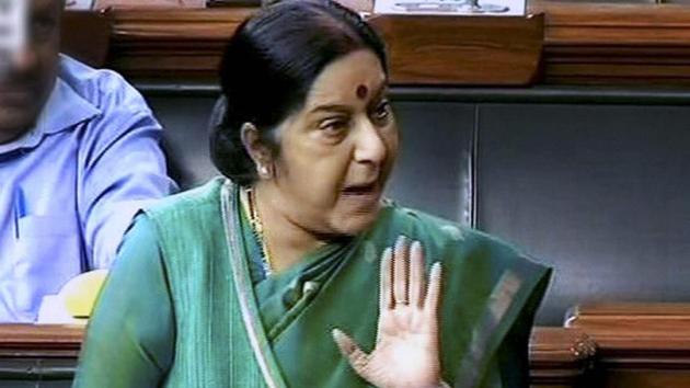 External affairs minister Sushma Swaraj(PTI File Photo)