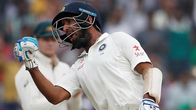 Cheteshwar Pujara scored his third double ton on Day 4 of the India vs Australia fourth Test.(REUTERS)