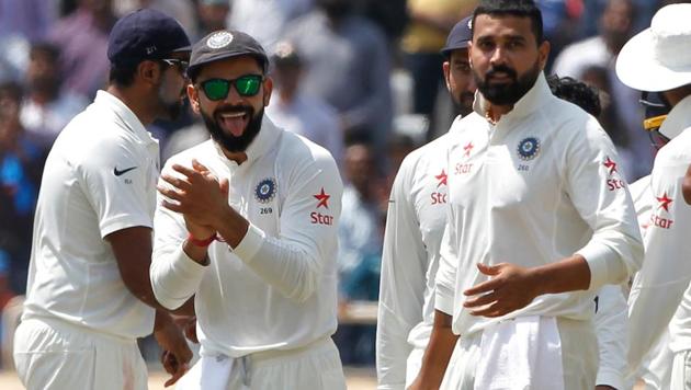 Virat Kohli would hope India win the fourth Test in Dharamsala, starting on March 20. (BCCI) 