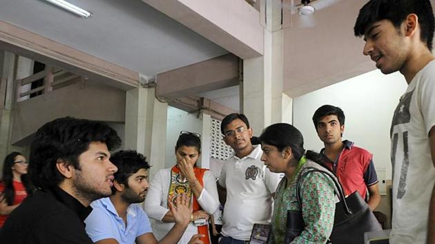 The UGC and AICTE have put out a list of fake institutes on their websites, warning students ahead of the new academic session that kicks in next month.(Sushil Kumar/HT File Photo)