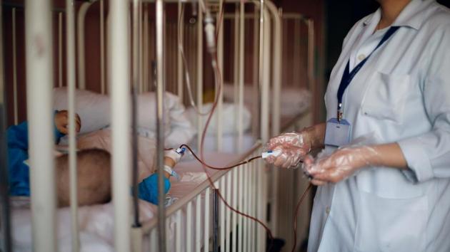 A nurse tends to a child suffering from cancer at Damascus Children's Hospital in Damascus, Syria. Local and World Health Organization (WHO) officials also blame Western sanctions for severely restricting pharmaceutical imports, even though medical supplies are largely exempt from measures imposed by the United States and European Union. (Omar Sanadiki/REUTERs) A nurse tends to a child suffering from cancer at Damascus Children's Hospital in Damascus, Syria. Local and World Health Organization (WHO) officials also blame Western sanctions for severely restricting pharmaceutical imports, even though medical supplies are largely exempt from measures imposed by the United States and European Union. (Omar Sanadiki/REUTERs)