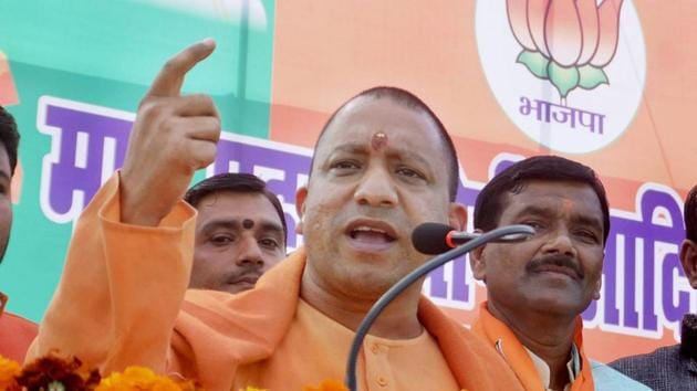 BJP leader Yogi Adityanath is known for his controversial speeches and Hindutva rhetoric.(PTI)