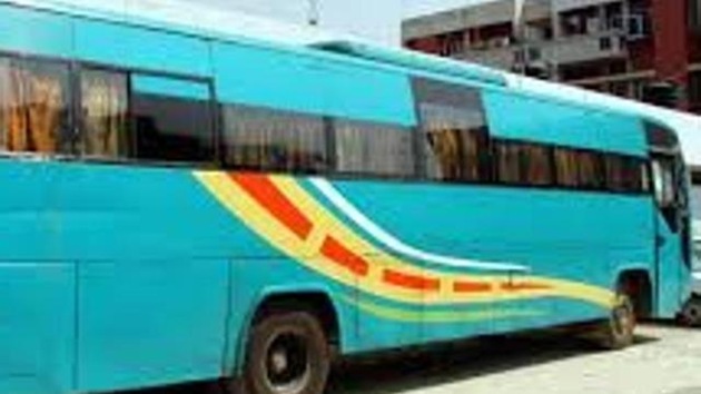 The bus was released after five hours as the mishap victim Amandeep Singh, who had sustained minor injuries on his right foot, did not press any charges.(HT Representative Image)
