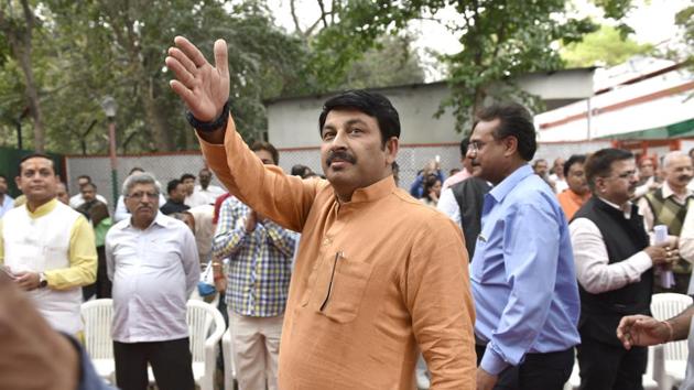 Resentment was brewing ever since state BJP chief Manoj Tiwari on March 14 announced the party’s decision to deny tickets to all sitting members of the three municipal corporations. (Arvind Yadav/HT PHOTO) Resentment was brewing ever since state BJP chief Manoj Tiwari on March 14 announced the party’s decision to deny tickets to all sitting members of the three municipal corporations. (Arvind Yadav/HT PHOTO)
