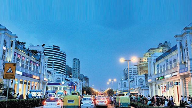 A view of Connaught Place in Delhi. (Sonu Mehta/HT File Photo) A view of Connaught Place in Delhi. (Sonu Mehta/HT File Photo)