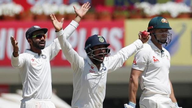 Indian cricket team went with their conventional four-bowler attack in the third Test match against Australia in Ranchi.(REUTERS)