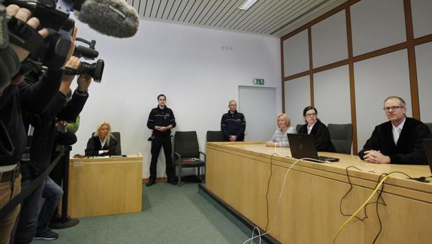 Presiding judge Volker Uhlenbrock (right) in the court in Essen in Germany which on Tuesday convicted three 17-year-olds of participating in a bomb attack on a Sikh temple last year. (AP) Presiding judge Volker Uhlenbrock (right) in the court in Essen in Germany which on Tuesday convicted three 17-year-olds of participating in a bomb attack on a Sikh temple last year. (AP)